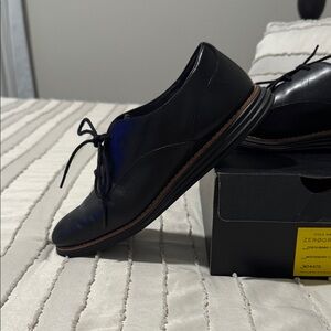 Cole Haan Men's Black Leather Oxfords